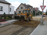 Obrázek stabilizace podkladních vrstev v Přibyslavi