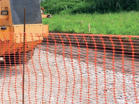 Oranžová výstražná bezpečnostní síť Safety net