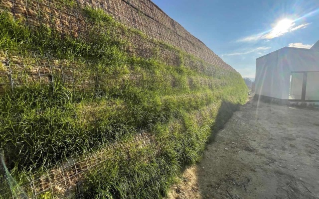 Strmé svahy vyztužené geosyntetickými výztuhami ve Stupavě-Lintavách