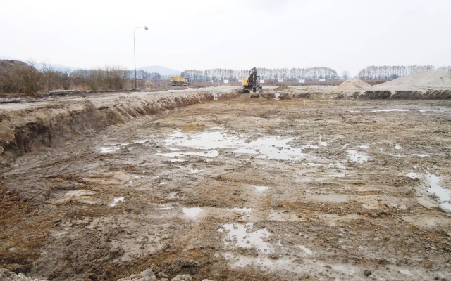 Odvodnění základové desky bioplynové stanice v Bošanech