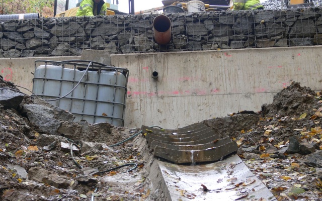 Sanace sesuvu svahu v Lukách pod Medníkem