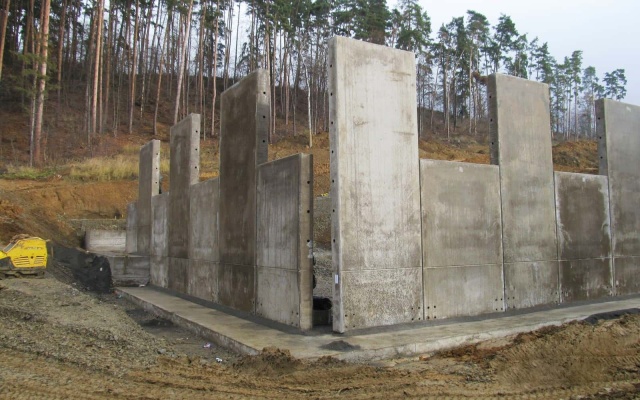 Mostní opěry na D1 u Spišského Hrhova