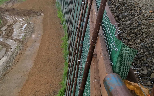 Opěrná zeď Lubeň, D1 Přerov - Lipník nad Bečvou