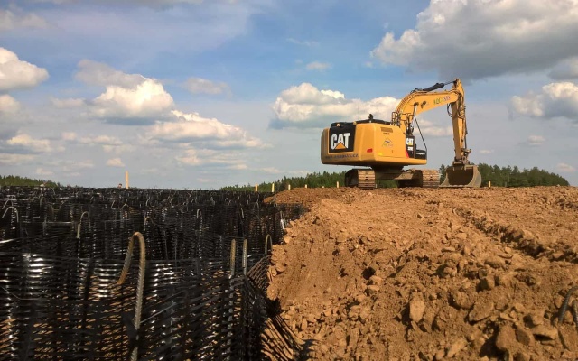 Založení násypového tělesa – Nové Veselí – obchvat