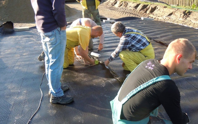 Odvedení vody pod místní komunikací v Turčianskej Štiavničke