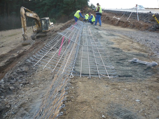 Sanace sesuvu svahu na silnici I/23 ve Vladislavi