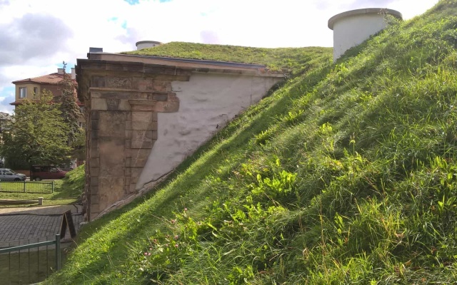 Zpevněné vyztužené svahy Písecké brány v Praze