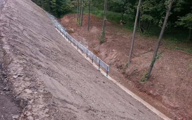 Zlatá Olešnice, Silnice I16 sanace havárie tělesa silničního náspu