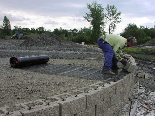 Mostní opěry dálniční estakády v Ostravě