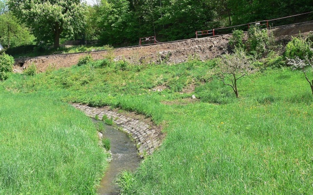 Sanace nestabilního svahu na silnici I/19 v Přibyslavi