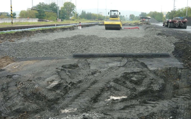 Rekonstrukce koleje při stavbě dopravního terminálu v Uherském Brodě