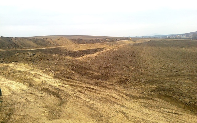 Záchytný příkop na Holém kopci v Kobylí