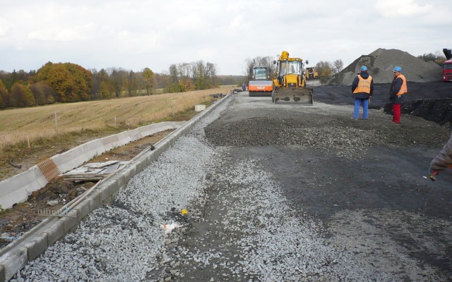 Opěrná zeď ze systému Tensartech TW1 na silnici I/48 Rychaltice - Frýdek-Místek