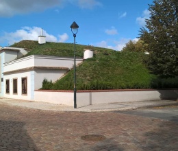 Zpevněné vyztužené svahy Písecké brány v Praze