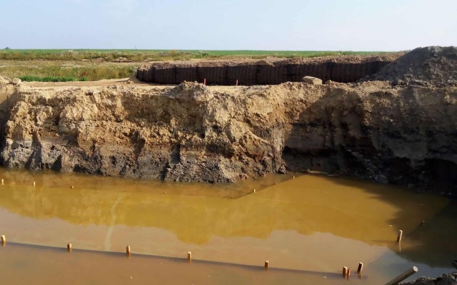 Založení násypového tělesa – Nové Veselí – obchvat