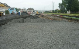 Rekonstrukce koleje při stavbě dopravního terminálu v Uherském Brodě