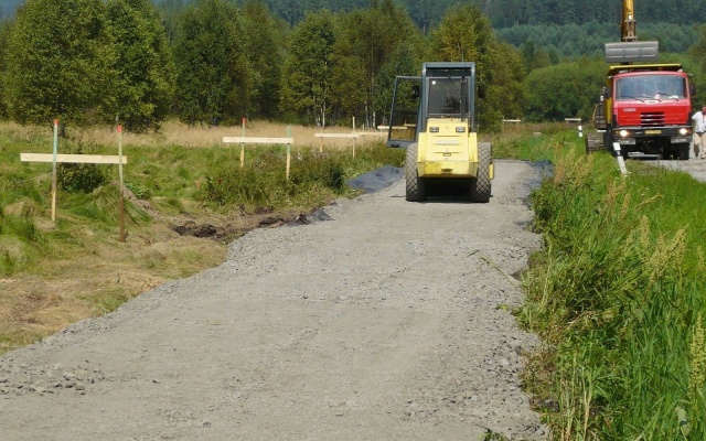 Založení cyklostezky na rašeliništi v Prášilech na Šumavě