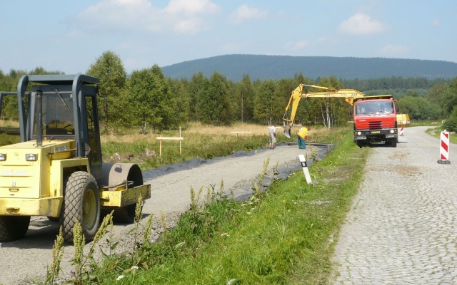 Založení cyklostezky na rašeliništi v Prášilech na Šumavě