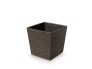 Květináč s vkladem Furu Square Low ECO Wood