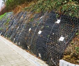 Zajištění stability svahu zemními kotvami na silnici III/48414 v Lubně