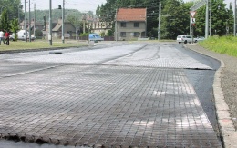 Vyztužení asfaltových vrstev v Ostravě