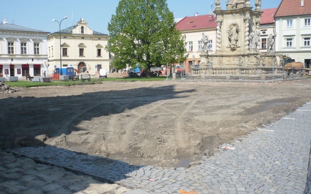 Stabilizace podkladních ploch náměstí v Uničově