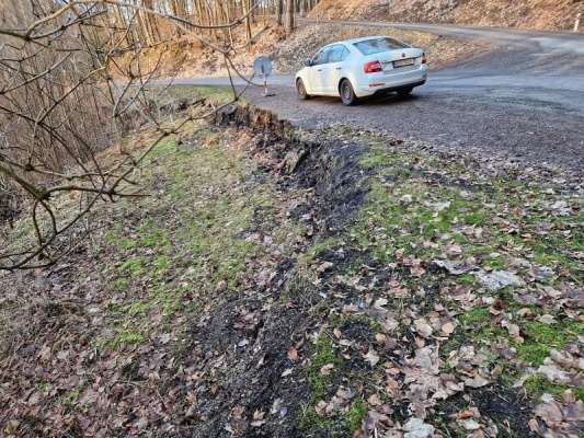 Sanace sesuvu svahu u obce Mírová pod Kozákovem