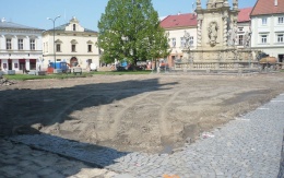 Stabilizace podkladních ploch náměstí v Uničově