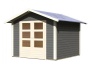 Dřevěný zahradní domek Karibu Talkau 6 tmavě šedá