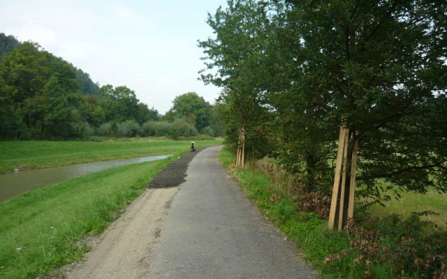 Stabilizace pod cyklostezkou Střecha Evropy