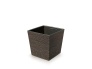 Květináč s vkladem Furu Square Low ECO Wood
