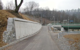 Odvodnění zárubní zdi v Tatenicích