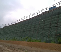 Opěrná zeď Lubeň, D1 Přerov - Lipník nad Bečvou