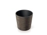 Plastový květináč Furu Round Low ECO Wood