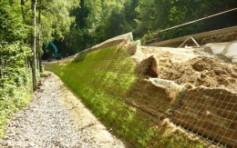 Sanace nestabilního svahu na silnici I/19 v Přibyslavi