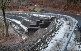 Sanace sesuvu svahu u obce Mírová pod Kozákovem