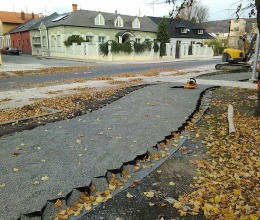 Stabilizace štěrkové stezky v centru Šternberka