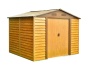 Plechový zahradní domek Maxtore Wood 98 dřevokor